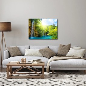 Kép - vízesések az erdőben (70x50 cm)