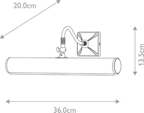 Elstead Lighting PICTURE LIGHTS PL1-20-PB Képlámpa 2x40W/E14