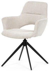 Elegáns Forgó Étkezőszék Krémszínben. 360°-ban forgatható.
