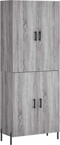 vidaXL szürke sonoma szerelt fa magasszekrény 69,5 x 34 x 180 cm