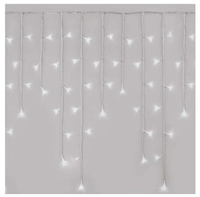 LED Karácsonyi kültéri lánc 300xLED/8 modes10m IP44 hideg fehér + távirányító