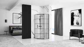 zuhanykabin HEX Black  80x80