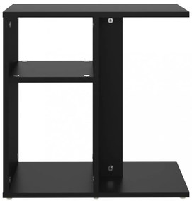 fekete szerelt fa kisasztal 50 x 30 x 50 cm