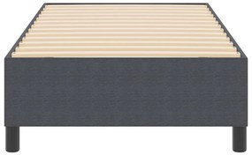 Boxspring Ágy Sötétszürke Egyszemélyes Corduroy Szövet