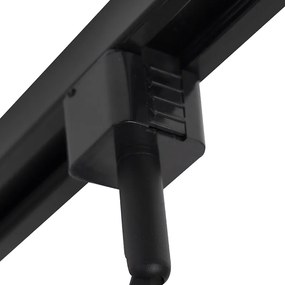 Okos sínrendszer fekete 1 fázisú 5 lámpás, Wifi-vel, GU10 - Jeany