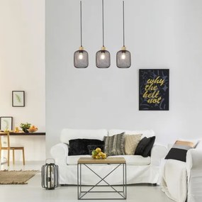 Rabalux 3132 - Csillár zsinóron GRENDEL 3xE27/60W/230V