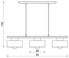 Csillár zsinóron MARTI 3xE27/15W/230V fehér/króm