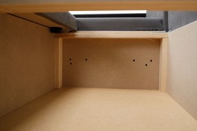 Univerzális ülőgarnitúra, szürke/fekete, PAULITA U