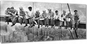 Vászonkép 150x70 Dolgozók a gerendán