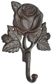 Öntöttvas akasztó, rózsa mintás, 18 cm