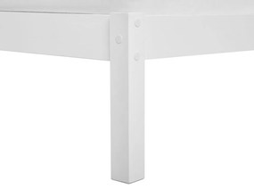 Franciaágy 140 cm VALLES (ágyráccsal) (fehér). 1007546