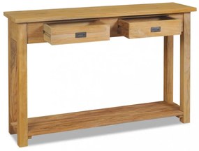 tömör tíkfa konzolasztal 120 x 30 x 80 cm