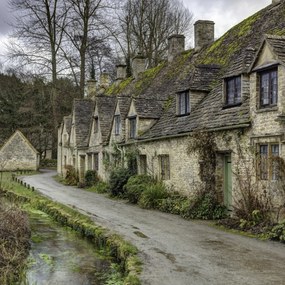 Poszter 80x80cm Régi házikó Biburyben, Assaf Frank