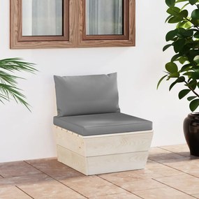 vidaXL impregnált lucfenyő kerti raklap középső kanapé párnákkal