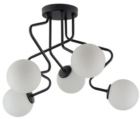 Csillár rúdon ZIGZAG 5xG9/12W/230V fekete