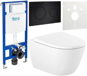 Set WC csésze Roca Ona A346687000, beépíthető keret Roca Duplo A890070020, A801E12001, A890189206, A890063000