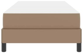 Ágy matracmal Cappuccino 90 x 200 cm Műbőr