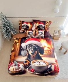 3D mikroszálas flanel ágyneműhuzat WARM WOOFS színes + párnahuzat 40x50 cm ingyenes Ágyneműhuzat mérete: 70 x 90 cm | 140 x 200 cm