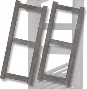 2x Láb fa oldalsó keret Lsr polchoz 85,8 cm magas Stabil