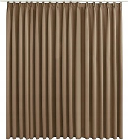 Sötétítő függöny akasztókkal, taupe, 290x245 cm