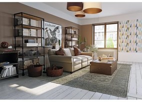 Mennyezeti lámpa SPACE 3xE27/60W/230V krém/barna/bézs