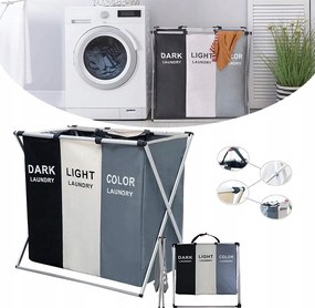 Szennyestartó Kosár Szabadon Álló Játék Rendszerező 3 Rekeszes Összecsukható