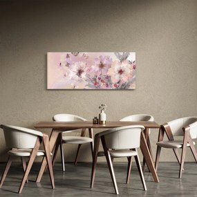 Kép - Művészeti kollázs pillangókkal (120x50 cm)