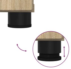 Fürdőszoba bútor szett 2 pcs sonoma tölgy 76.5 x 35 x 64 cm