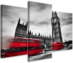 Gario Vászonkép Buszok Londonban - 3 részes Méret: 60 x 40 cm