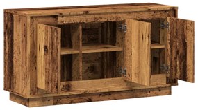 antik fa színű szerelt fa tálalószekrény 102 x 35 x 55 cm