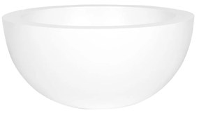 Pottery Pots Vic Bowl ültetőgép, matt fehér, többféle méretben - PotteryPots méret: S - h 18 cm, ⌀ 38,5 cm