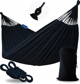 Kerti függőágy nagy 2os Roma 220x160 fekete Potenza huzattal