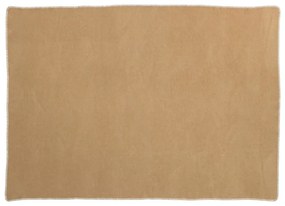 Okkersárga gyapjúkeverék takaró 140x200 cm Ylva Ochre – Pappelina