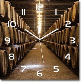 Modern üveg falióra Borászat Portoban 60x60cm