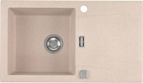 Sigma Gránit Mosogatógép egymedencés konyhai mosogató 76 x 44 cm