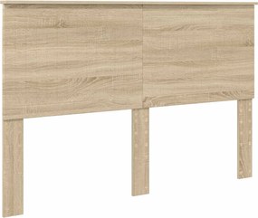 vidaXL Fejtámla fejtámlával Sonoma tölgy 150 cm Faanyag
