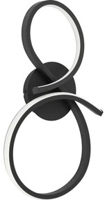 Eglo 901268 - LED fali lámpa SERPINS LED/11,4W/230V 3000K fekete