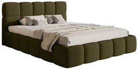 Franciaágy 140 cm Cirsten 140 (ágyráccsal) (tárolóhellyel) (oliva). Akció -15%. 1099534