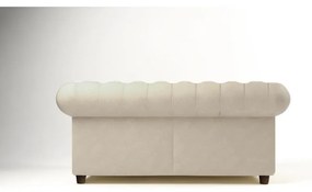 Krémszínű bársony kanapé 184 cm Cambridge – Ropez