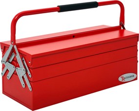 DURHAND Szerszámtároló Doboz 5 Mélyedés Földalatti Acél (SPCC) Piros 56 x 20 x 41 cm | Aosom