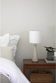 Krémszínű asztali lámpa textil búrával (magasság 42 cm) Birillo – Markslöjd
