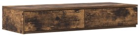 Ágy Fiókok Füstölt Tölgy 90x36,5x16,5 cm Műgyanta Fa