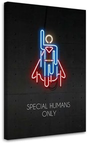 Gario Vászonkép Neon superman - Rubiant Méret: 40 x 60 cm