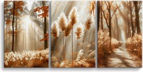 Modern Képek a nappaliba Tájkép Vászonkép Erdei tájkép 90x180