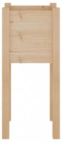 2 db tömör fenyőfa kerti virágtartó 31 x 31 x 70 cm