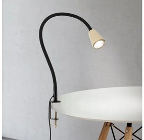 Orion - DOTTY rugalmas csíptetős asztali lámpa 1xGU10/10W/230V bézs/fekete