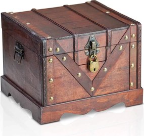 Kalóz Kincsesláda zárható díszdoboz 24 cm díszes 4l