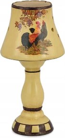 Gyertyatartó kerámia kakas és tyúk lámpa 28 cm