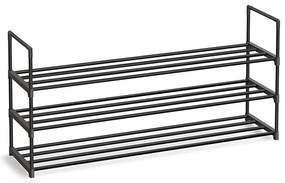 3 szintes fém cipőtartó, 116 x 30 x 55 cm