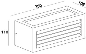 Lucide 27853/01/30 - Kültéri fali lámpa DIMO 1xE27/18W/230V
